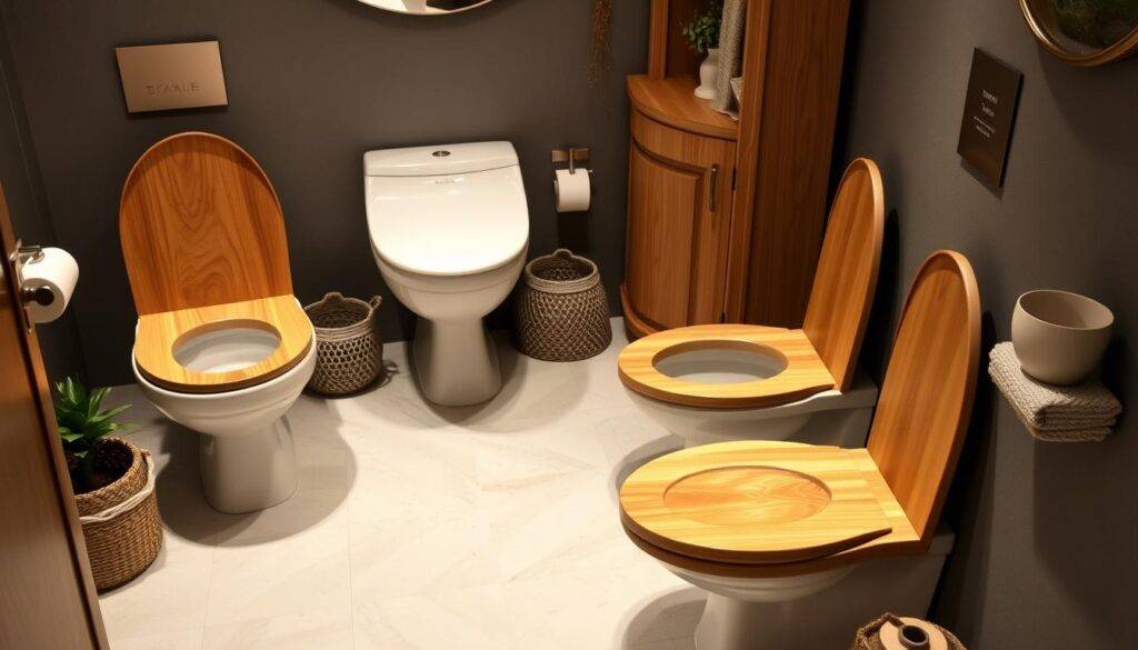 wooden toilet seats